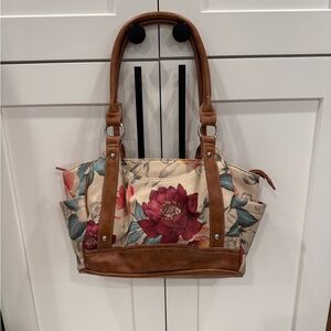 Floral Tote Bag Shoulder Purse